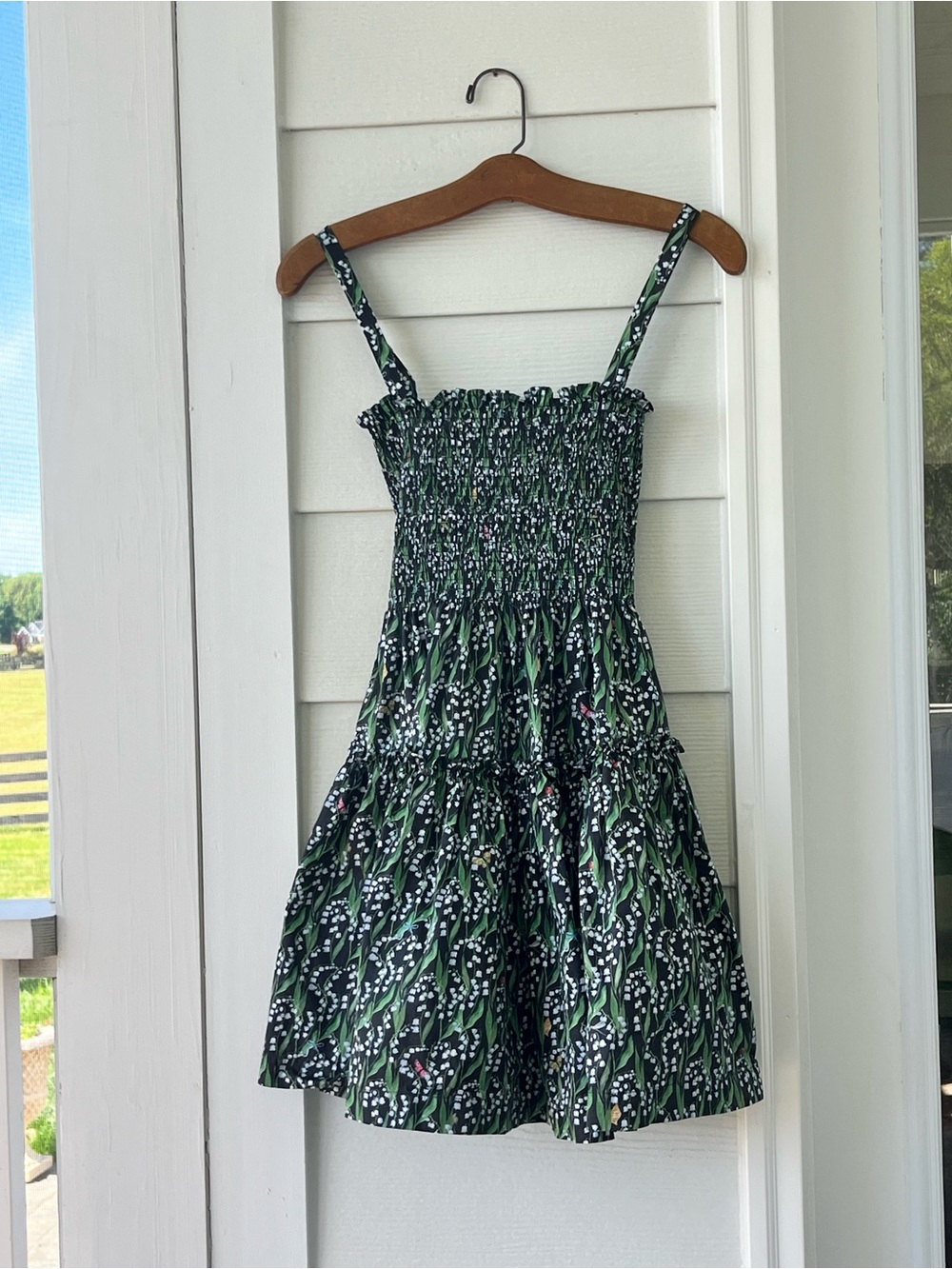Hill House Serafina  Smocked Mini Dress - Picture 2 of 5